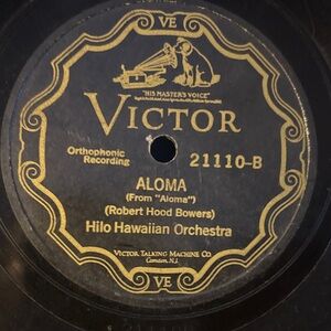 Hilo Hawaiian Orchestra , Aloma of the South Seas . Robert Hood Bowers